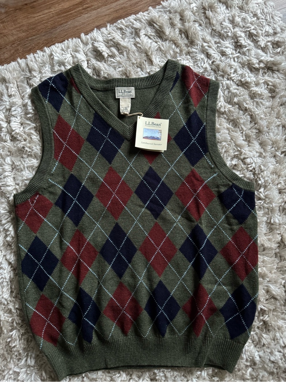 L.L. Bean 100% Wool Sweater Vest